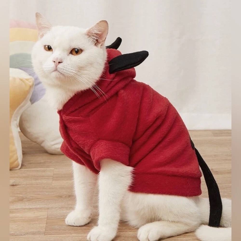 Dog Devil Hoodie Jacket Halloween Costume New * discounted shipping